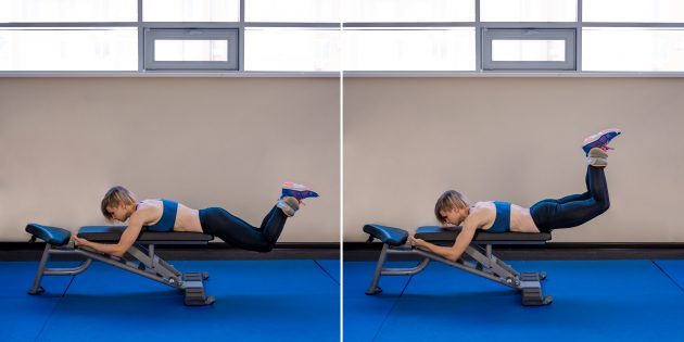 العضلات الألوية: صعود الساقين مع تفاقم