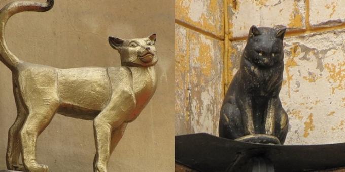 المعالم الأثرية في سان بطرسبرج: نصب إليشا القط والقط فاسيليسا