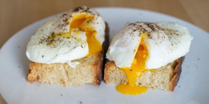 أطباق البيض: بيض مسلوق