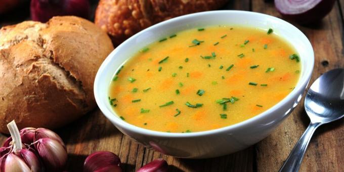 حساء الفاصوليا والخضروات: وصفة بسيطة