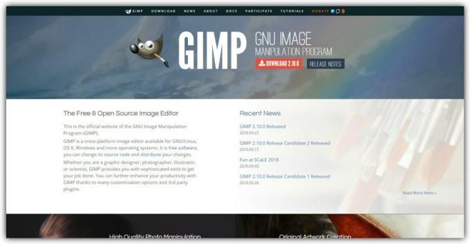 أفضل المحررين الصورة الحرية: GIMP