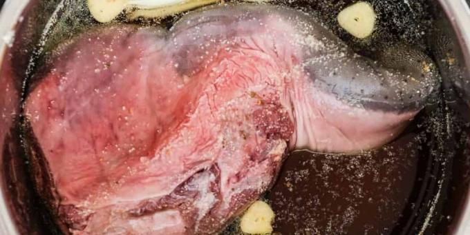 كيفية طبخ اللسان لحم البقر في طنجرة الضغط