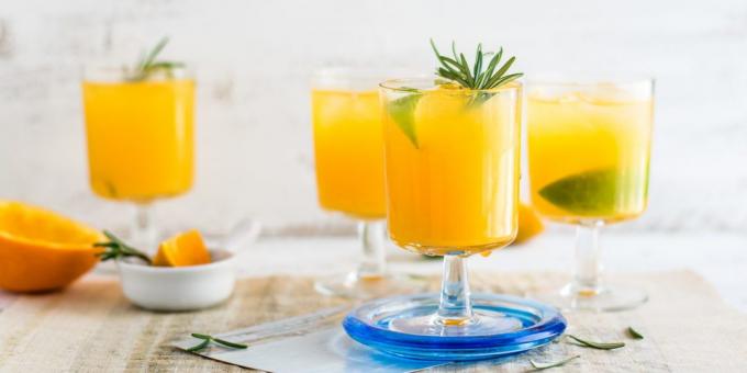 وصفات العصائر. البرتقال عصير الليمون