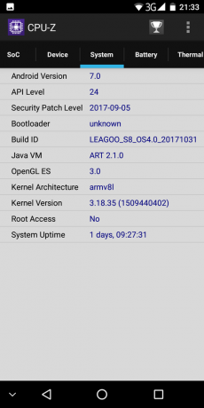 Leagoo S8: نظام 2