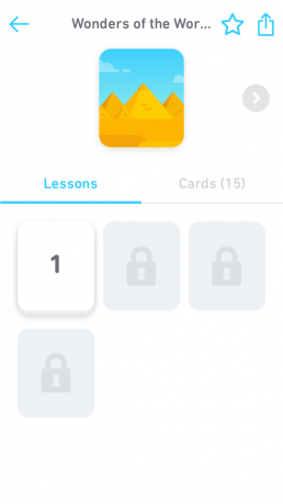 Tinycards: عملية التعلم