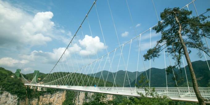 أروع الجسور: جسر Zhangjiajie الزجاجي