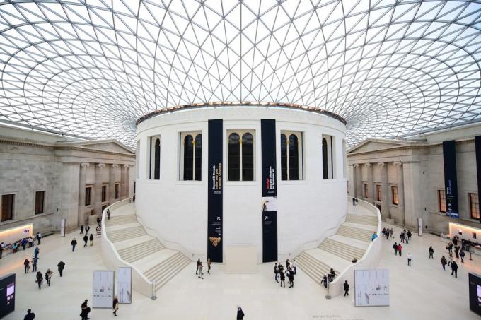 العمارة الأوروبية: المحكمة الكبرى في المتحف البريطاني