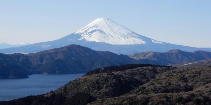 الأراضي الآسيوية يجذب السياح علم: جبل فوجي، اليابان