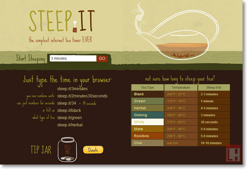 Steep.it - ​​جهاز توقيت من شأنها أن تساعد على جعل الشاي الصحيح