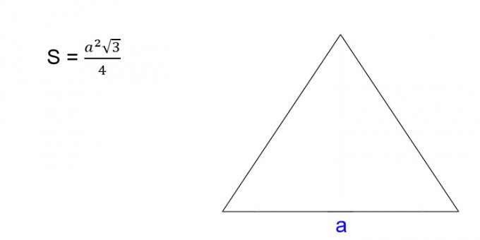 كيفية إيجاد مساحة مثلث متساوي الأضلاع
