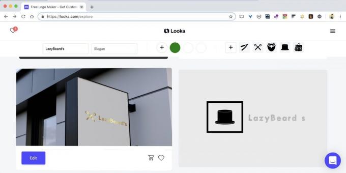 كيفية إنشاء شعار على الانترنت على موقع LOOKA