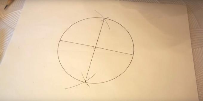 كيفية رسم نجمة خماسية: ارسم دائرة