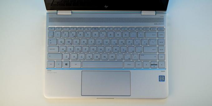 HP سبيكتر X360: لوحة المفاتيح