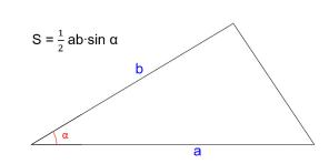 كيفية إيجاد مساحة المثلث