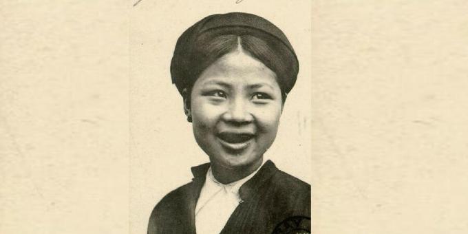 تاريخ مستحضرات التجميل: امرأة فيتنامية ذات أسنان سوداء ، 1908.
