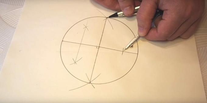 كيفية رسم نجمة خماسية: قياس المسافة