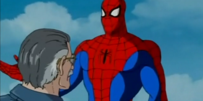 حجاب ستان لي في سلسلة الرسوم المتحركة "الرجل العنكبوت" في عام 1994