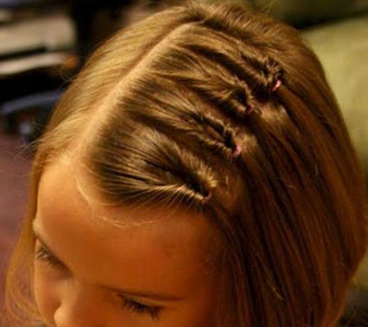 تسريحات الشعر للمدرسة: ذيول الملتوية