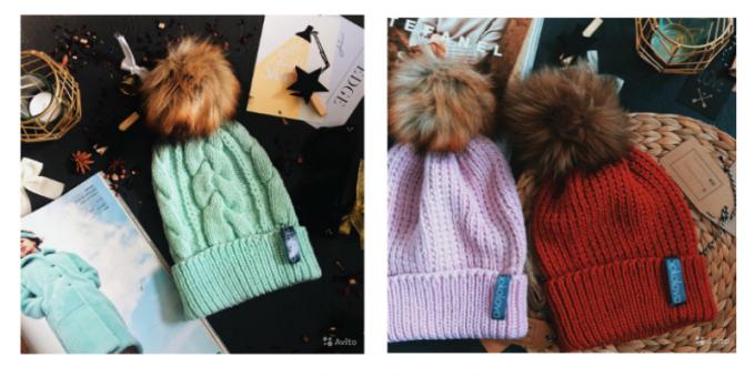 الهدايا Avito: قبعات الشتاء