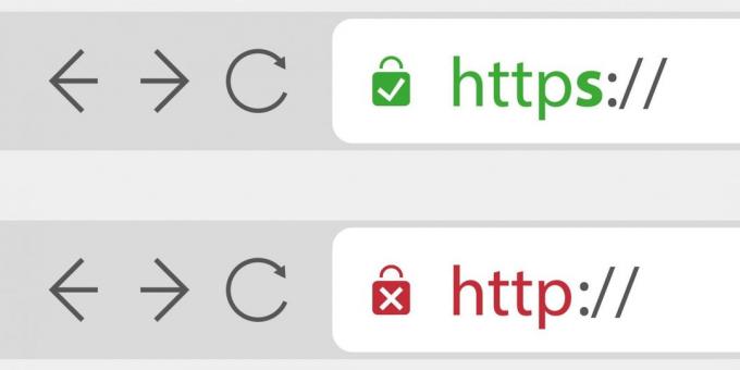 السلامة على الإنترنت. HTTP و HTTPS