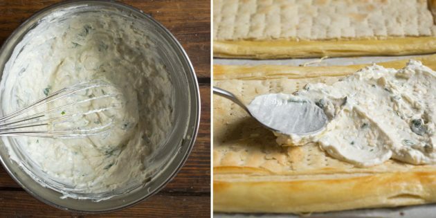 تارت الفيتا: اصنع كريمة الجبن وادهنها بالعجين