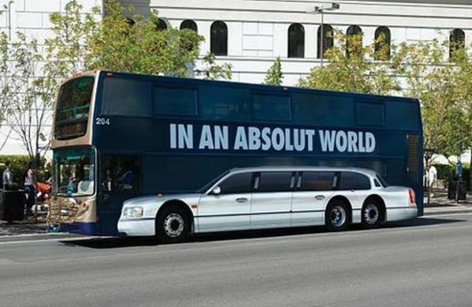 الإعلان في الحافلات