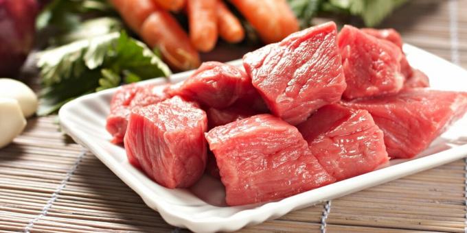 كم لطهي لحم البقر: اللحوم الطازجة