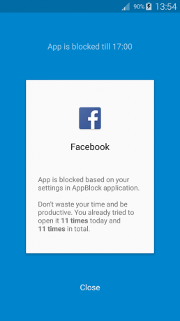 AppBlock: الفيسبوك قفل