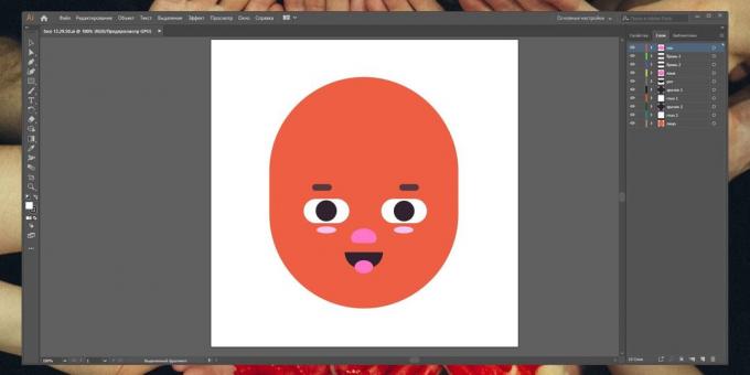 كيفية جعل ملصقا المتحركة لبرقية: على سبيل المثال، فإننا رسم الوجه.