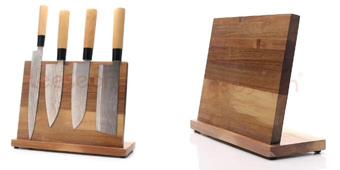 إكسسوارات منزلية خشبية: حامل سكاكين 