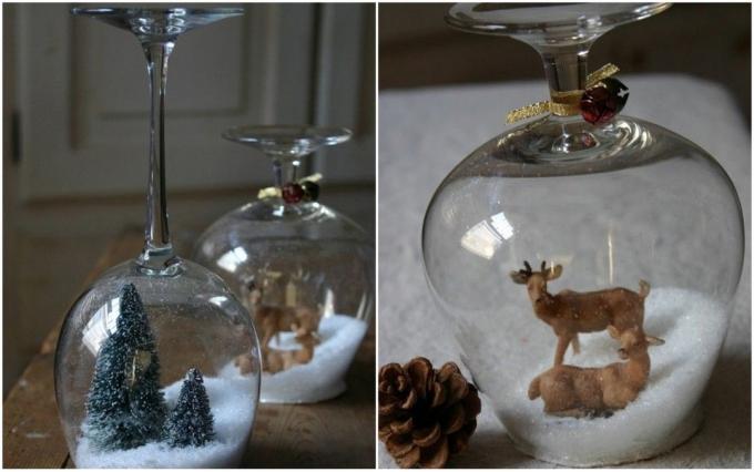 كيفية جعل هدية السنة الجديدة بأيديهم: الزجاج والزجاج والنبيذ الثلوج... 