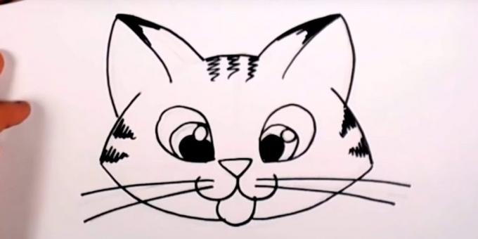 كيفية رسم القط كمامة في أسلوب الرسوم المتحركة