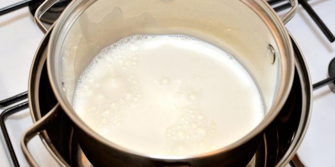 كيفية طبخ الزبادي محلية الصنع: حرارة الحليب إلى 85 درجة مئوية