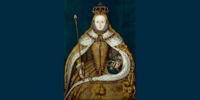 تاريخ مستحضرات التجميل: "الملكة إليزابيث الأولى" نسخة من لوحة من القرن السادس عشر. 