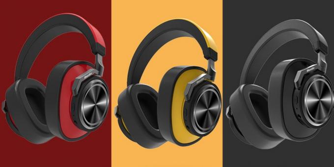 سماعات لاسلكية الجديدة Bluedio التوربينات T6S: للبيع هي الخيارات مع لهجات الأحمر والأصفر والأسود