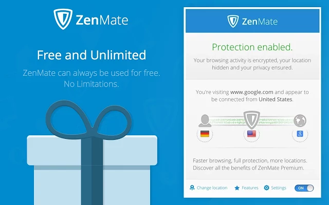 VPN مجانا للكروم: ZenMate VPN