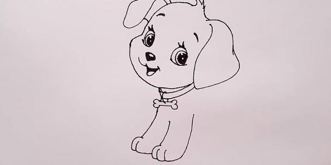 رسم مخلب كلب