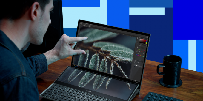 الكمبيوتر المحمول ASUS ZenBook Pro Duo 15 OLED: دقة الألوان