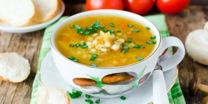 حساء الفاصوليا والملفوف: وصفة بسيطة