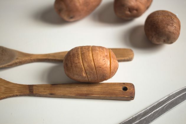 بطاطس هاسلبيك: قطعي البطاطس